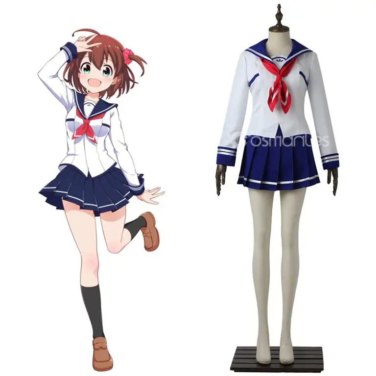 Gambar gadis anime dengan seragam sekolah