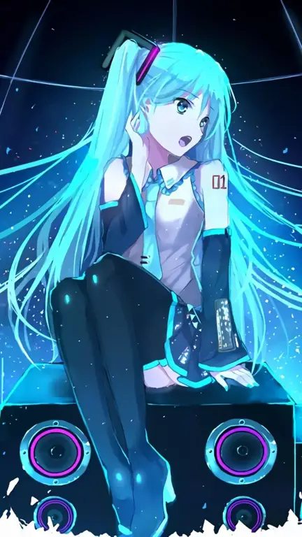 Gambar fanart Hatsune Miku yang imut