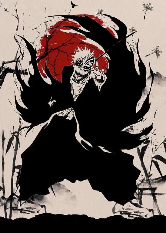 Ilustrasi Ichigo Kurosaki dari Bleach