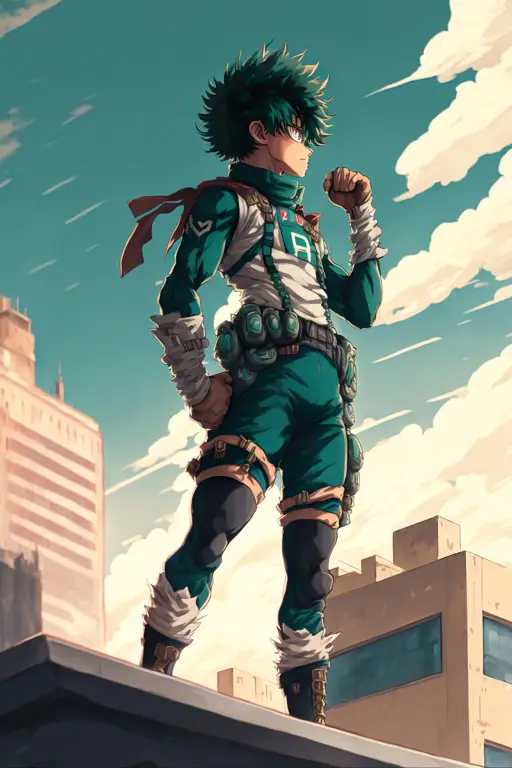 Gambar Izuku Midoriya dari manga