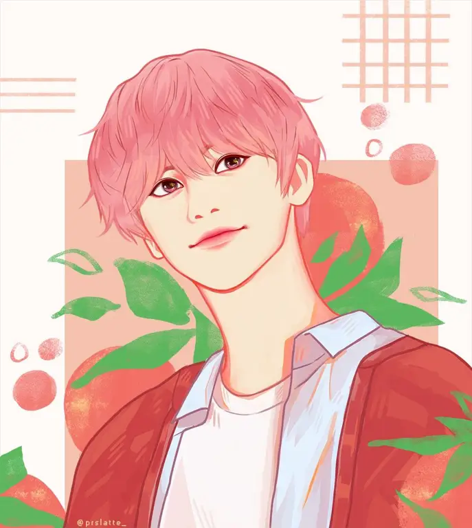 Gambar fan art Jaemin bergaya anime