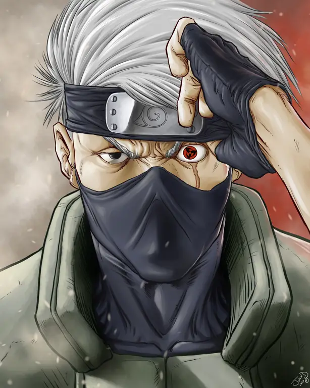 Gambar seni anime Kakashi