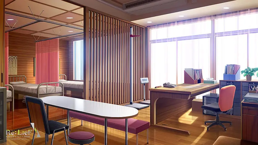 Karakter anime di kantor properti