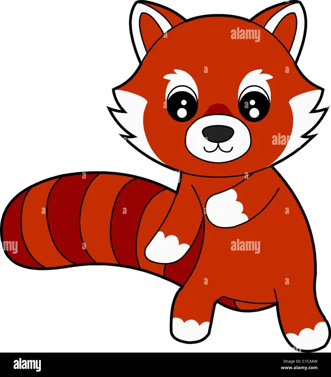 Karakter anime red panda yang lucu