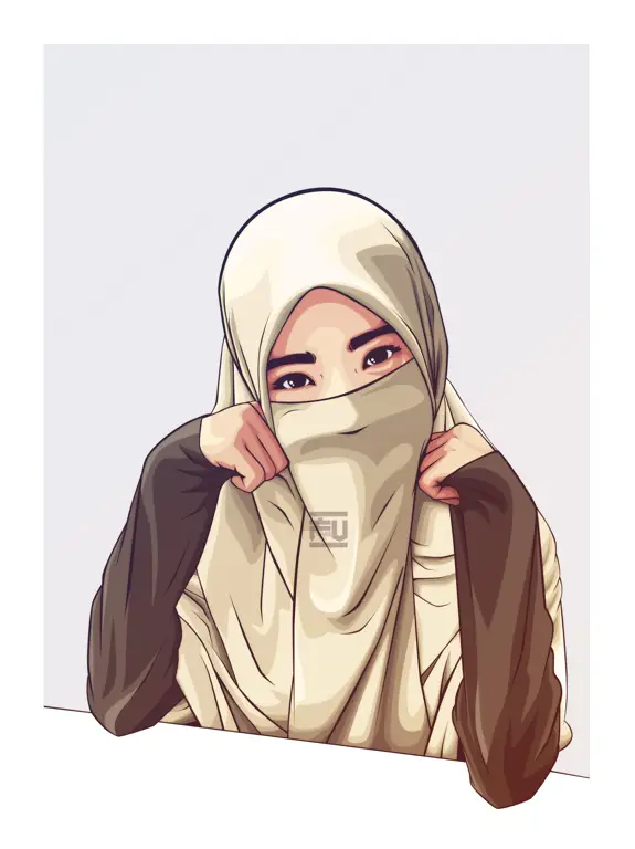 Gambar anime wanita tomboy berhijab