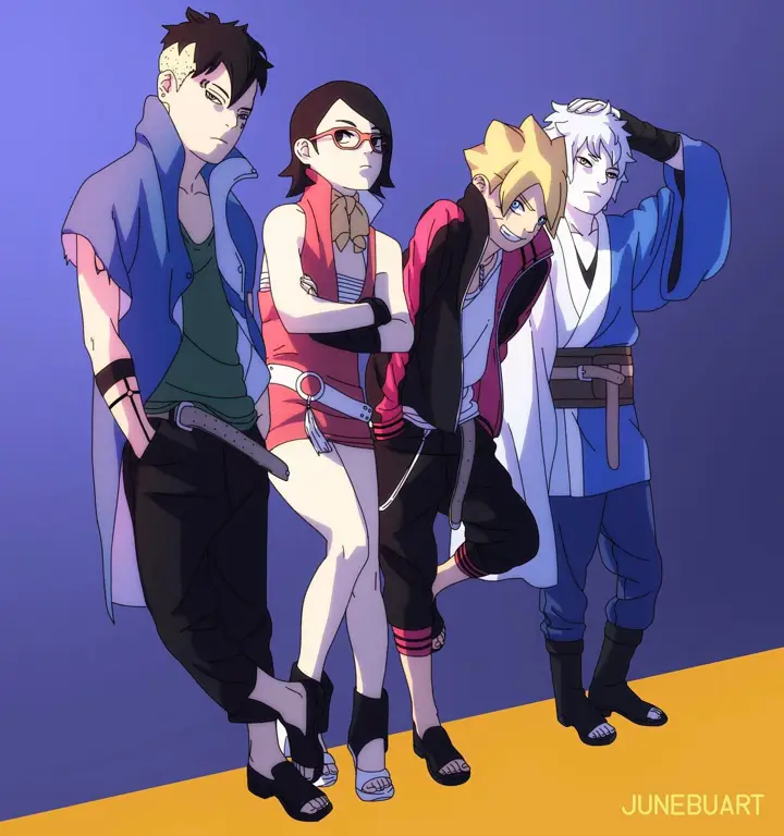 Gambar fanart karakter Boruto