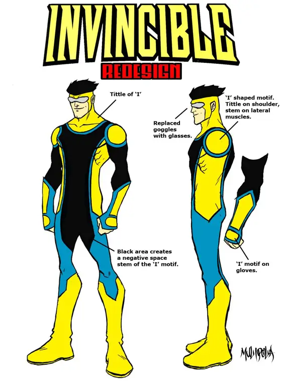 Gambar desain karakter Invincible