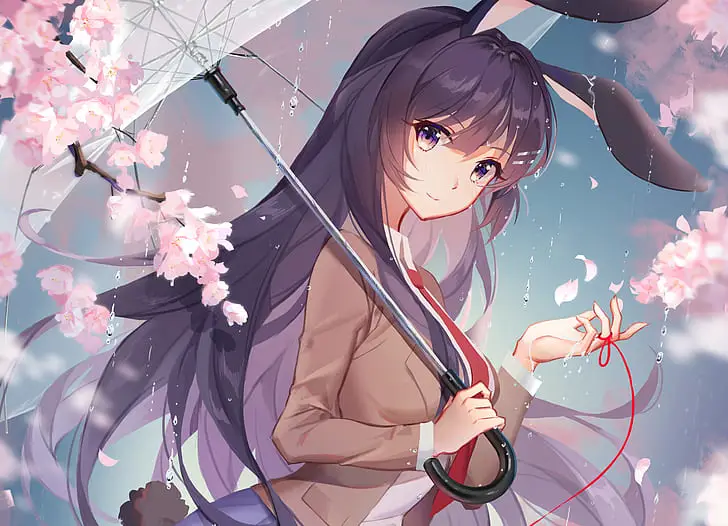 Ilustrasi karya seni anime Bunny Senpai