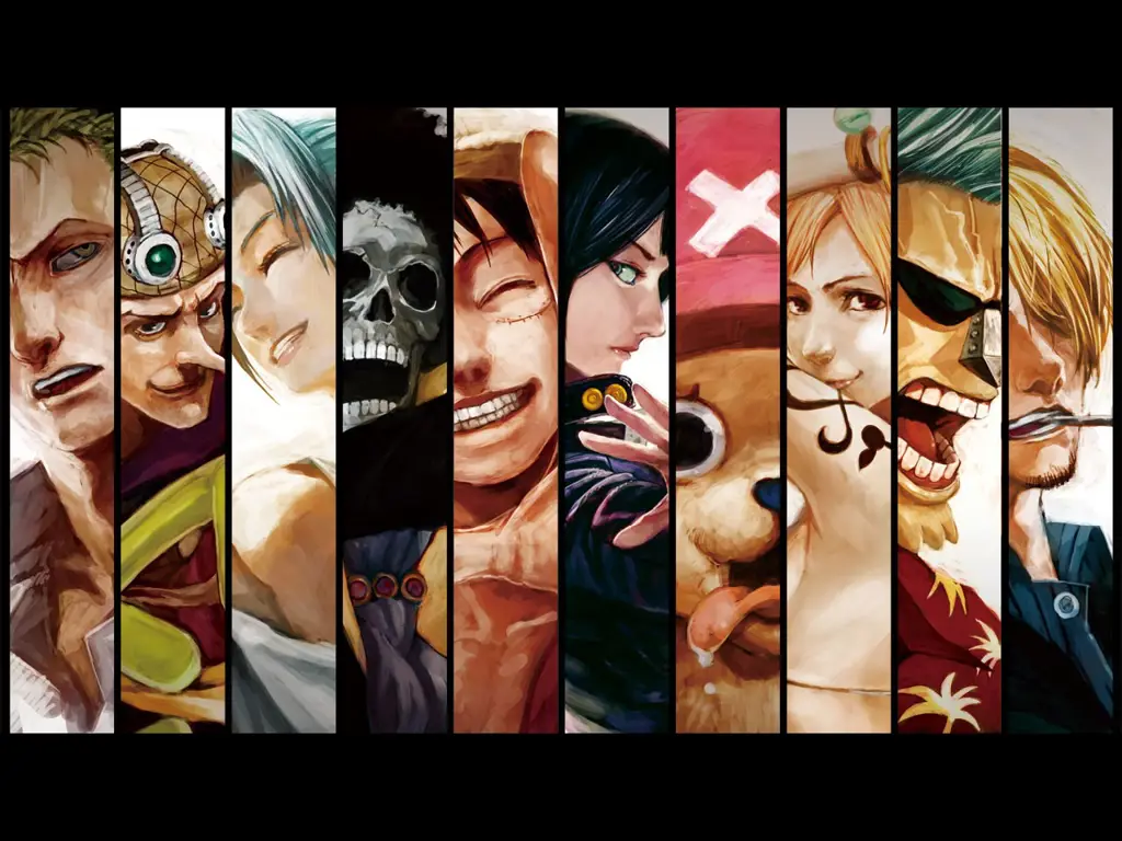 Gambar ilustrasi para karakter One Piece