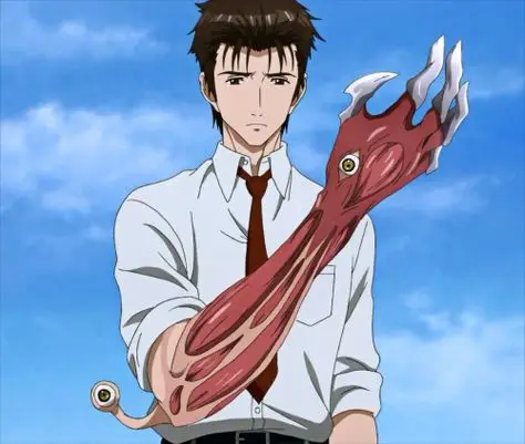 Desain karakter dalam manga Parasyte