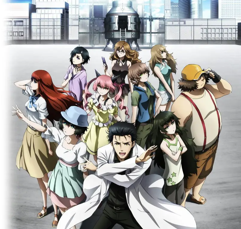 Gambar karakter Steins;Gate 0 dengan gaya anime yang khas