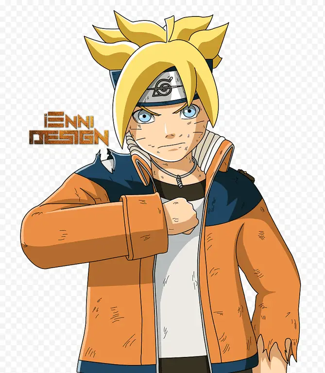 Ilustrasi karakter Boruto