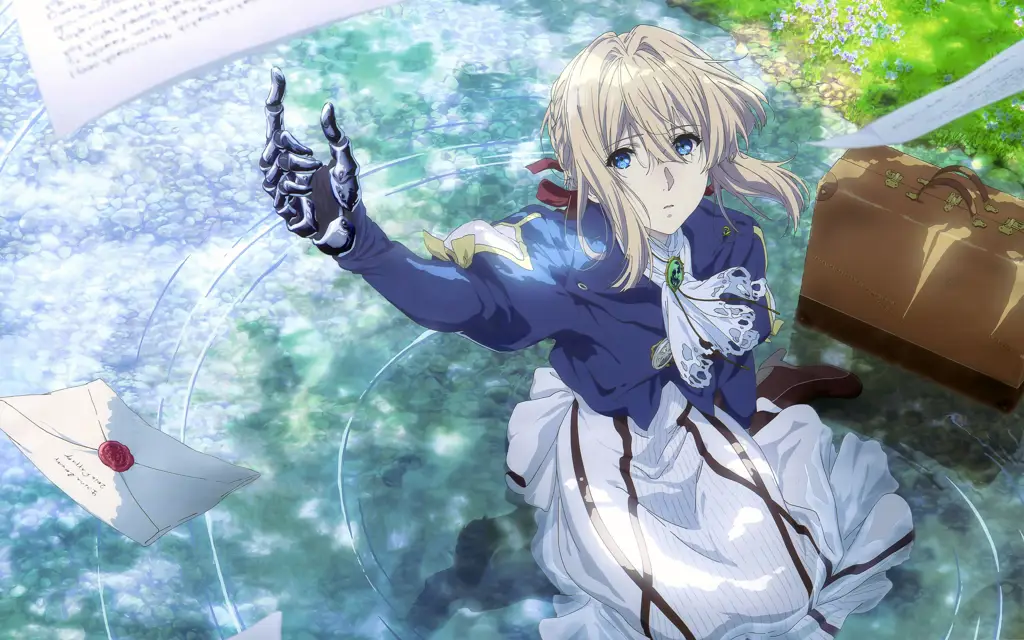 Ilustrasi karakter Violet Evergarden