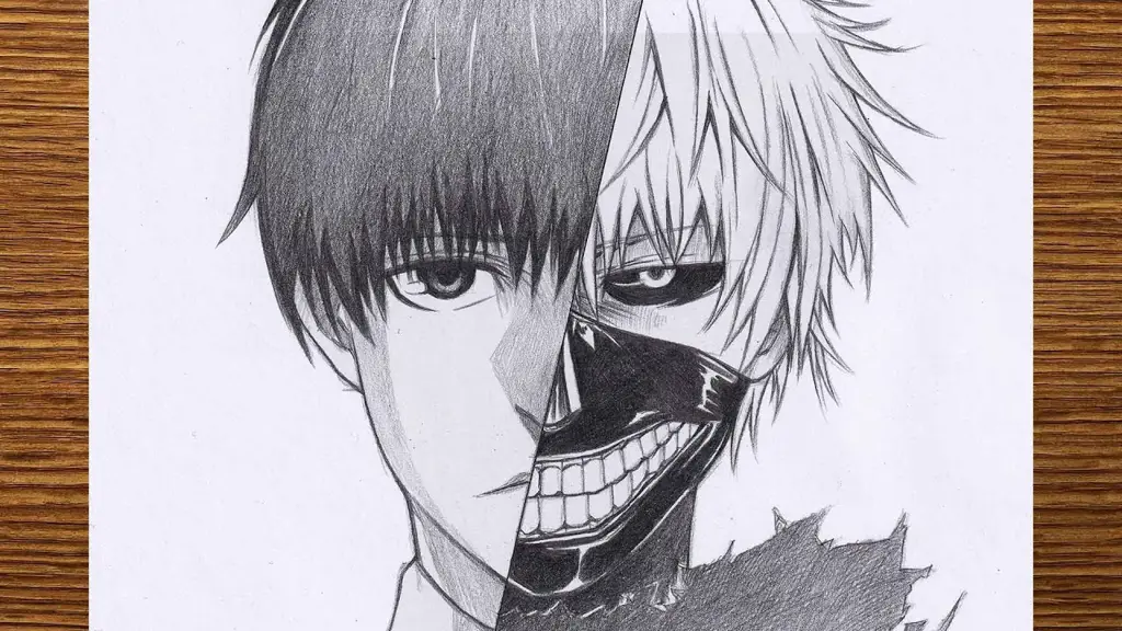 Gambar ilustrasi Ken Kaneki resolusi tinggi