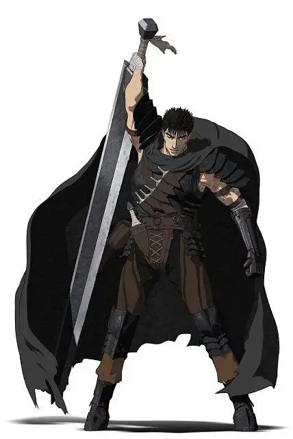 Ilustrasi karakter Guts dari Manga Berserk