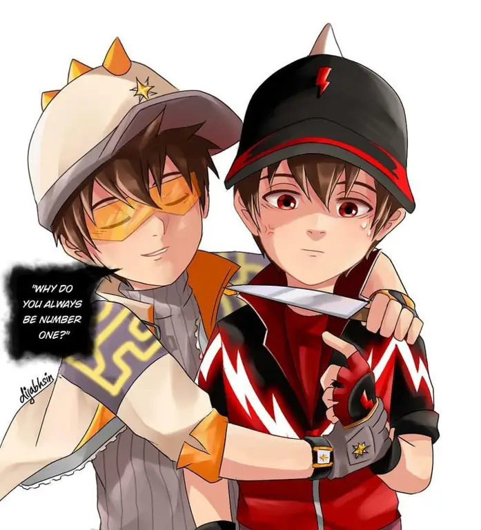 Konsep seni anime Boboiboy