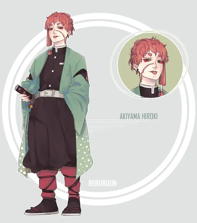 Gambar desain karakter Kyousuke Hyoubu