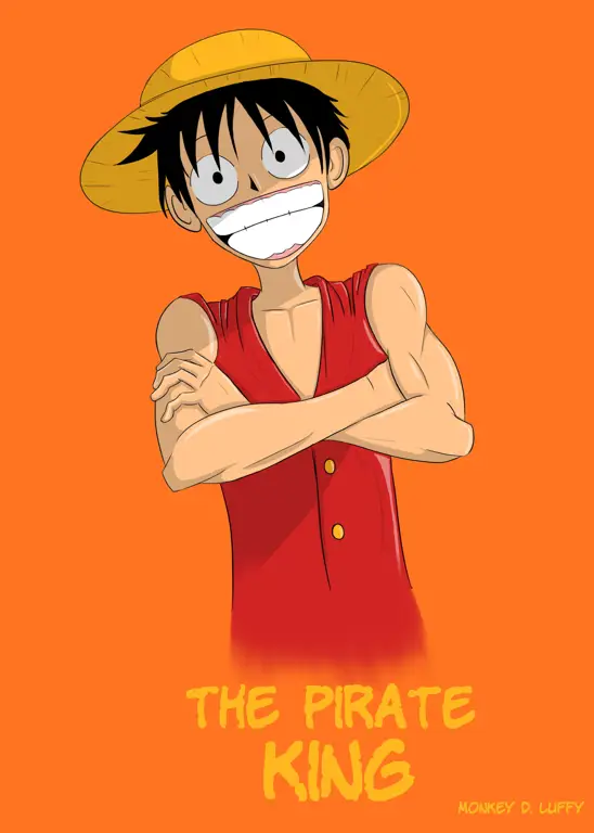 Ilustrasi Luffy, karakter utama One Piece Ilustrasi Luffy dari One Piece