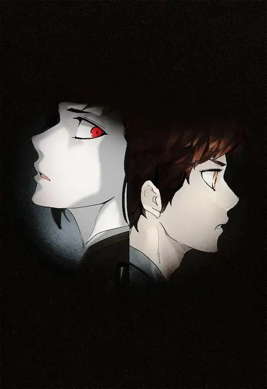 Gambar ilustrasi karakter dan latar Tower of God