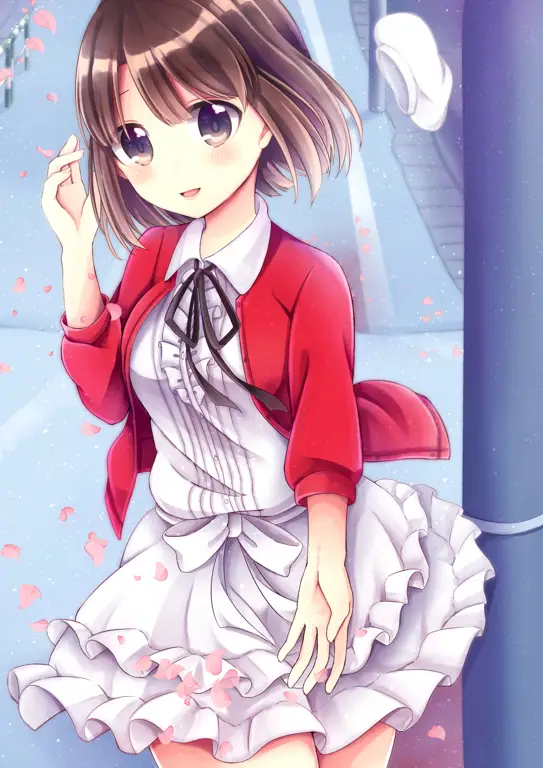 Ilustrasi Kato Megumi dari anime