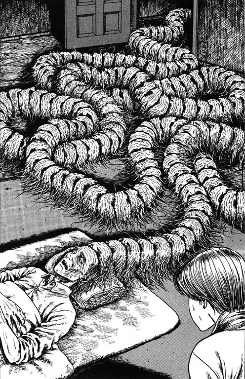 Ilustrasi menyeramkan karya Junji Ito