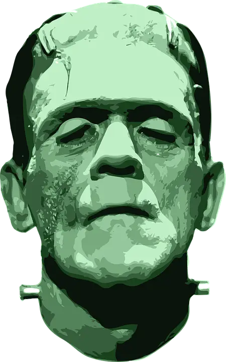 Ilustrasi monster Frankenstein