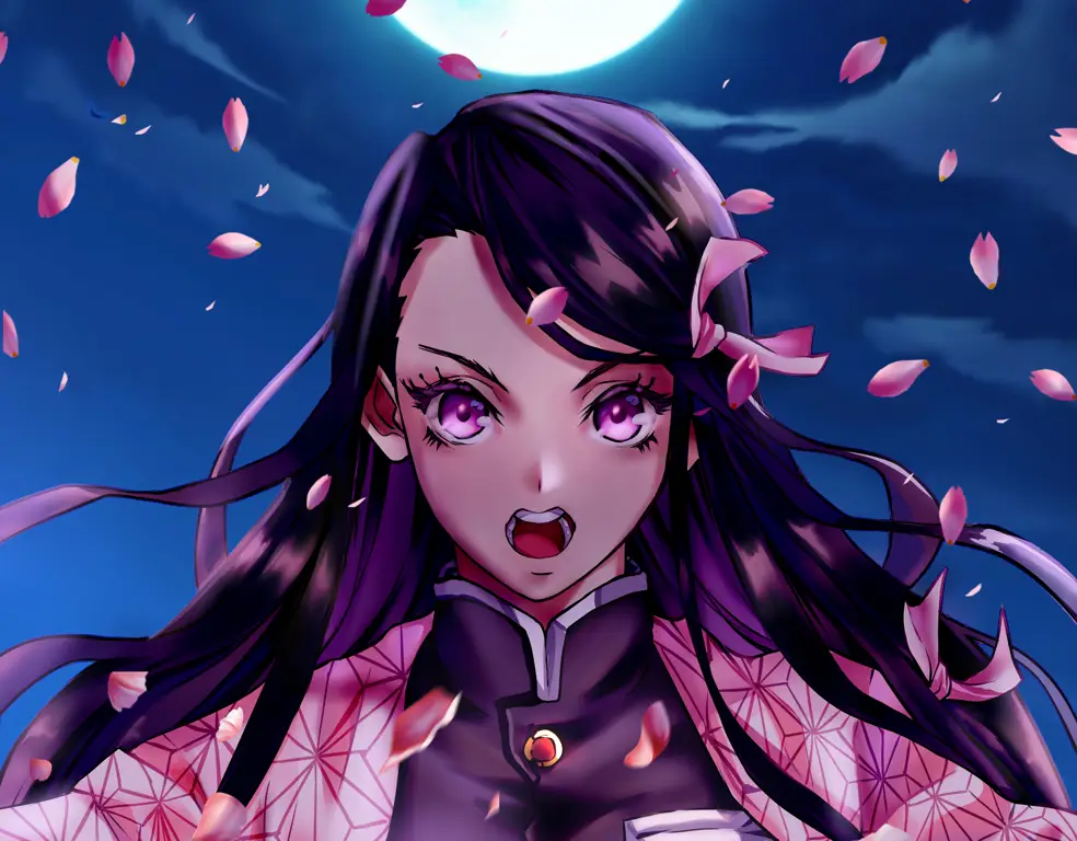 Gambar Nezuko Kamado, karakter populer dari Kimetsu no Yaiba