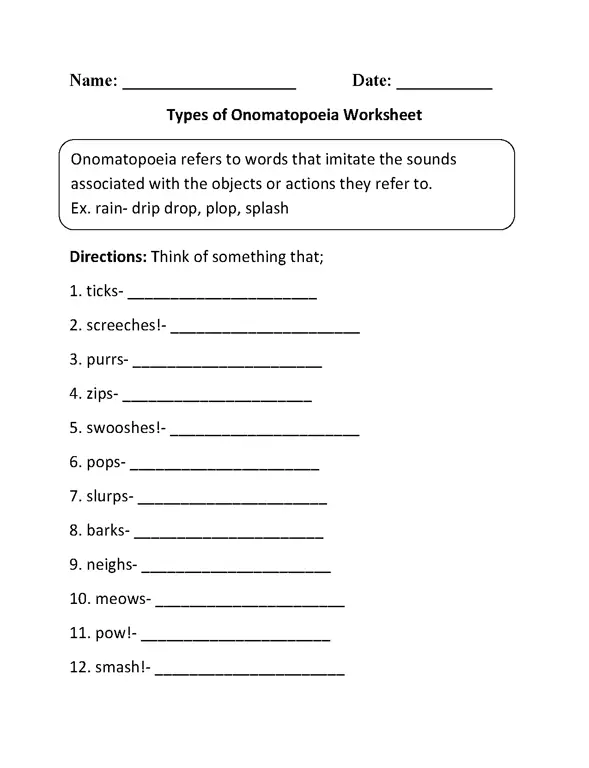 Contoh onomatopoeia dalam berbagai bahasa