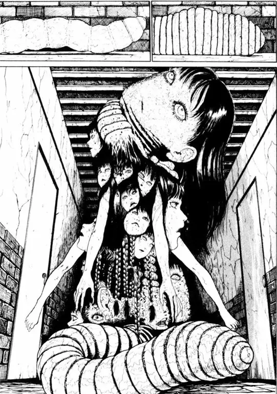 Panel-panel manga Junji Ito yang menyeramkan