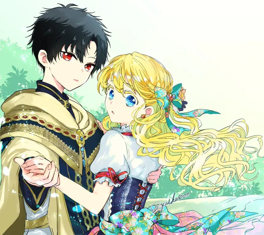 Ilustrasi Pangeran dan Putri dalam Anime Gambar anime pangeran dan putri