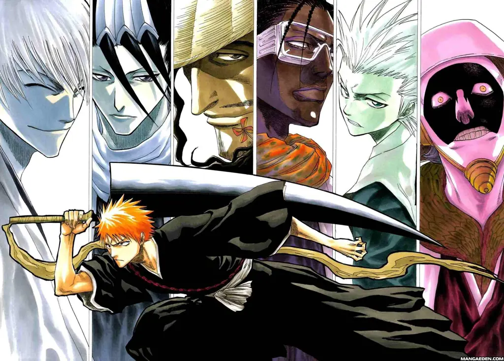 Ilustrasi karakter-karakter Bleach