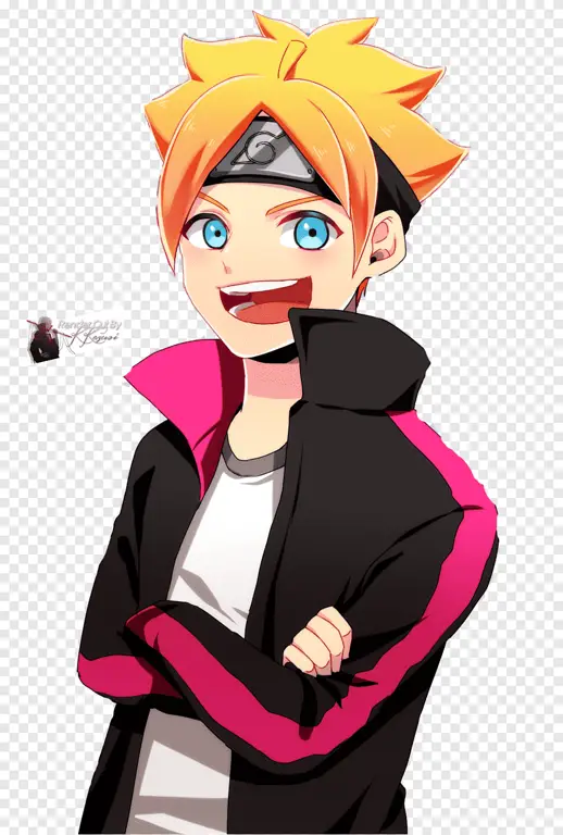 Gambar fan art karakter Boruto