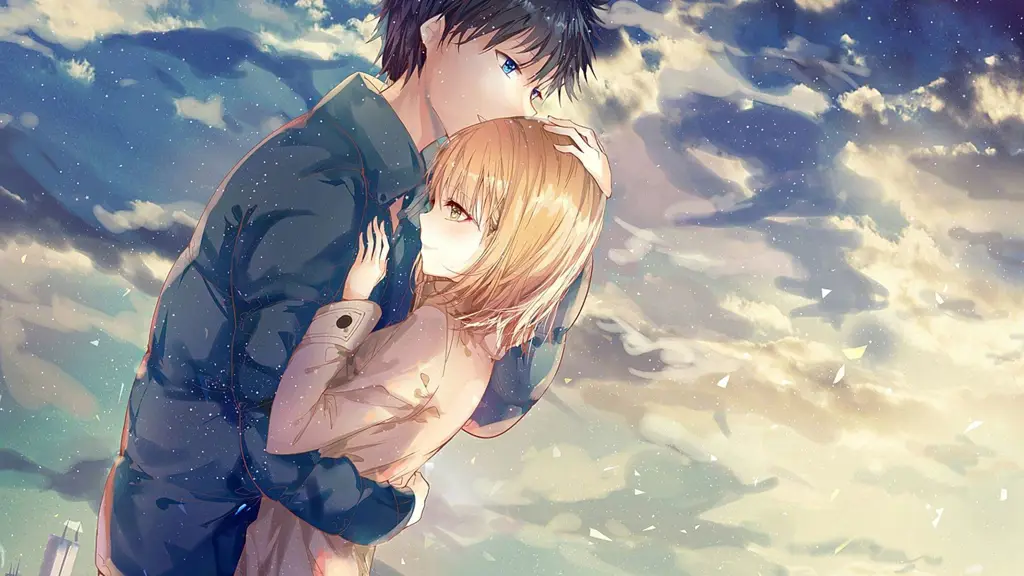 Gambar pasangan anime romantis