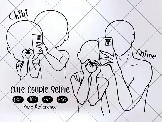 Ilustrasi pasangan anime yang terpisah