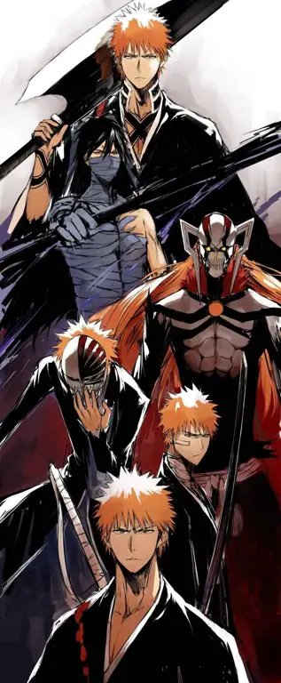 Ilustrasi penggemar tentang Bleach Saru