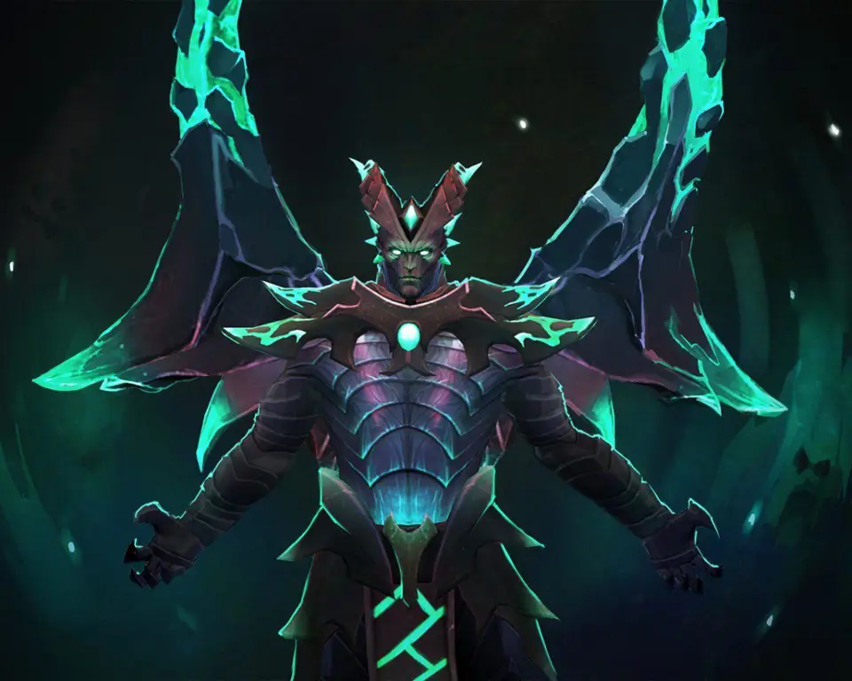 Ilustrasi Terrorblade bergaya anime