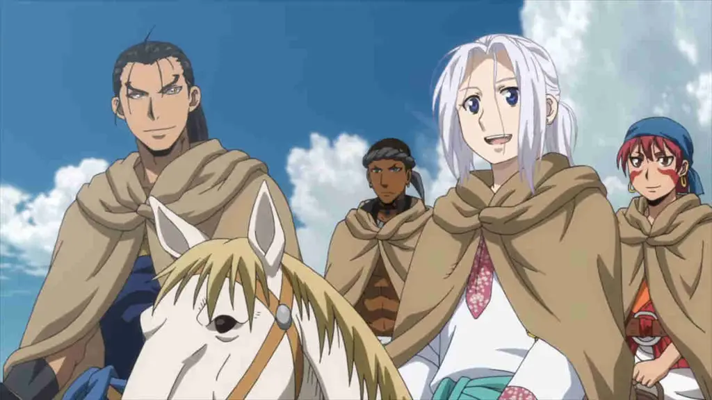 Adegan pertempuran epik dalam anime Arslan Senki