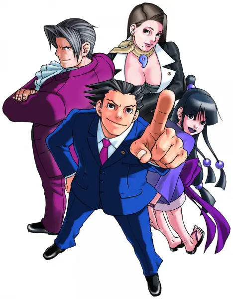 Ilustrasi Phoenix Wright dari seri Gyakuten Saiban