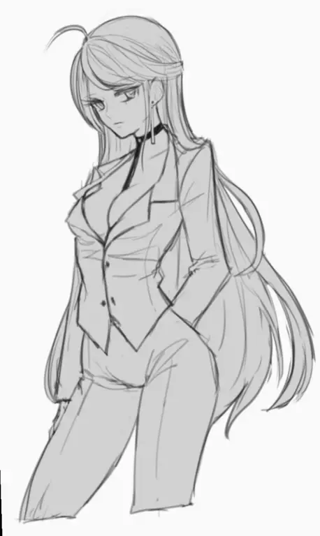 Ilustrasi pose sugestif dalam anime Gambar anime wanita dengan pose sugestif