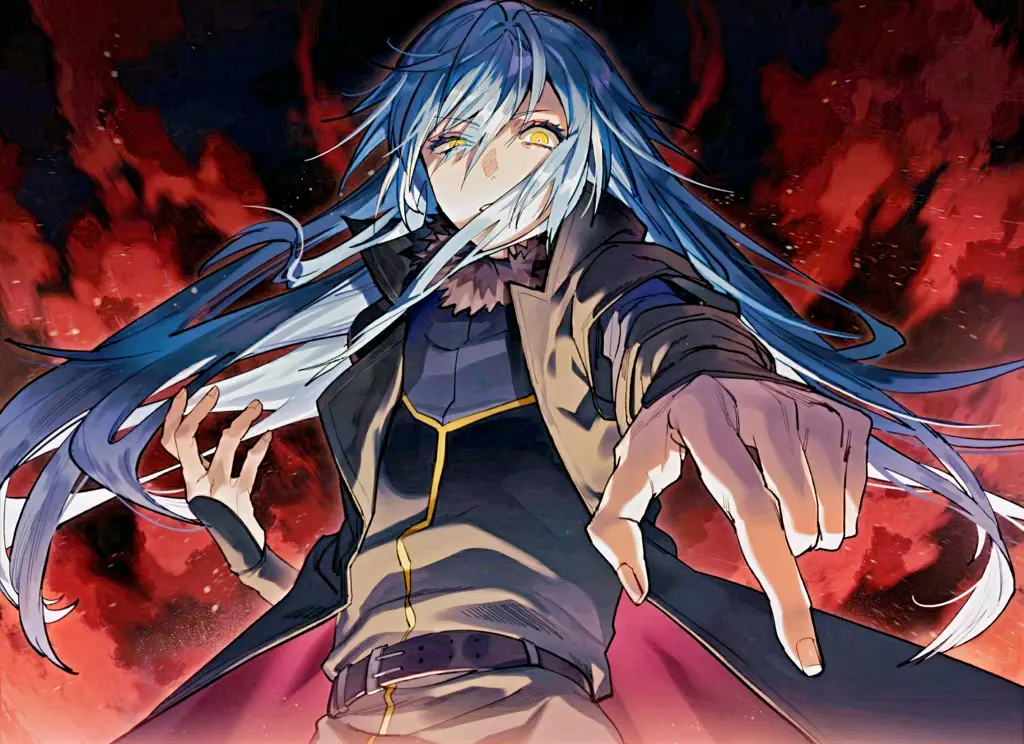 Ilustrasi Rimuru Tempest dalam manga Tensei Shitara Slime Datta Ken