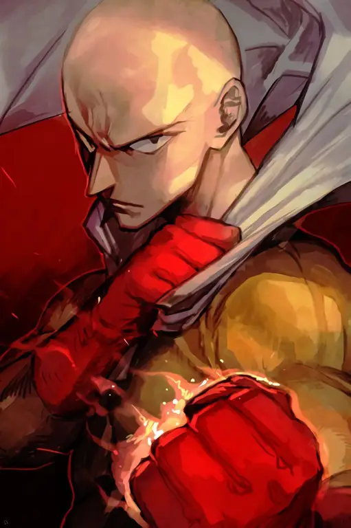 Ilustrasi Saitama dari One Punch Man