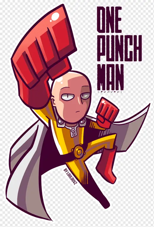 Ilustrasi Saitama dari One Punch Man