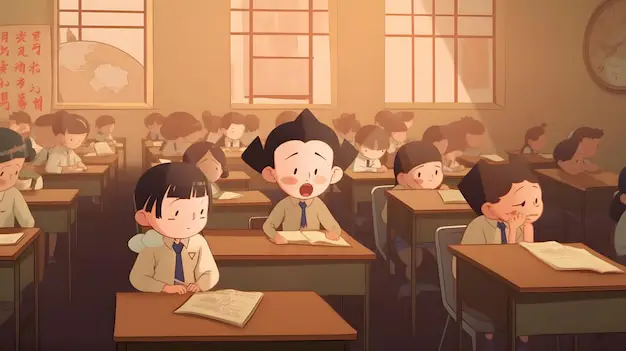 Adegan sekolah anime Jepang