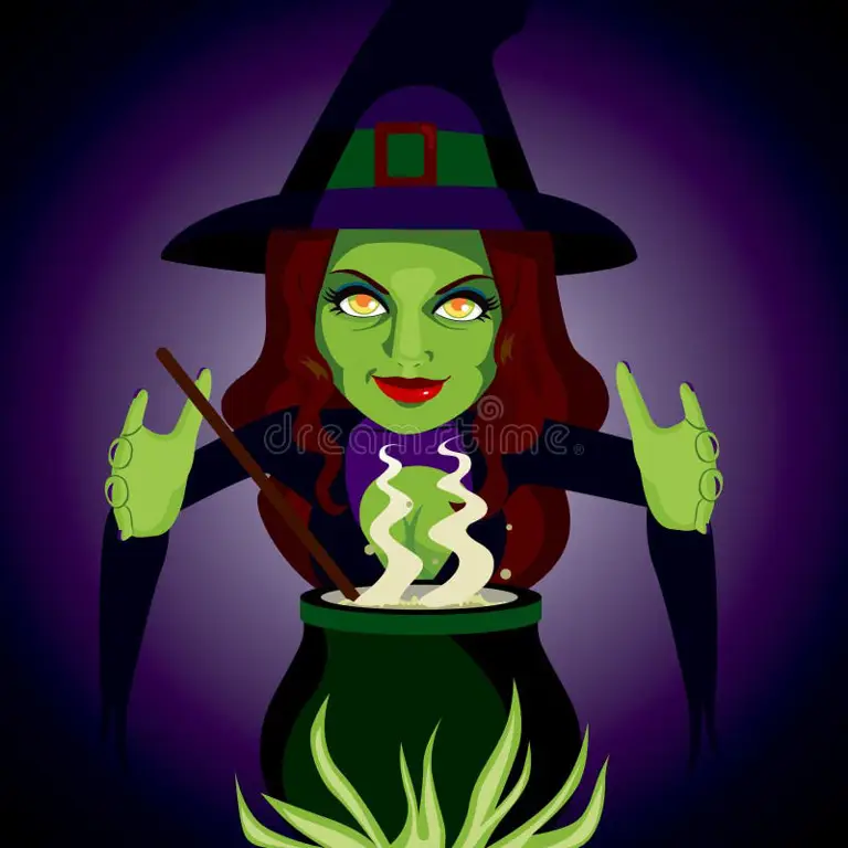 Ilustrasi untuk film the witches sub indo Ilustrasi penyihir yang menyeramkan