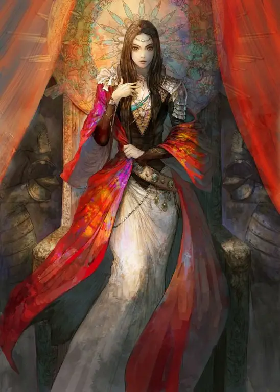 Ilustrasi yang menggambarkan suasana dunia di Reaper of the Drifting Moon Gambar ilustrasi fantasi Korea