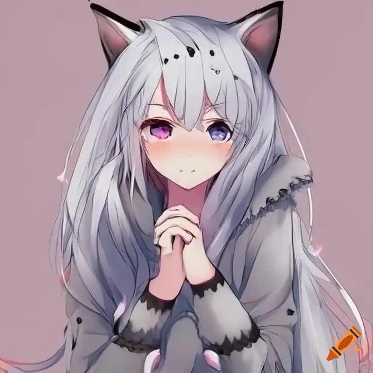 Gambar gadis anime neko yang imut