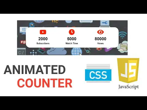 Contoh kode JavaScript untuk animasi penghitung angka