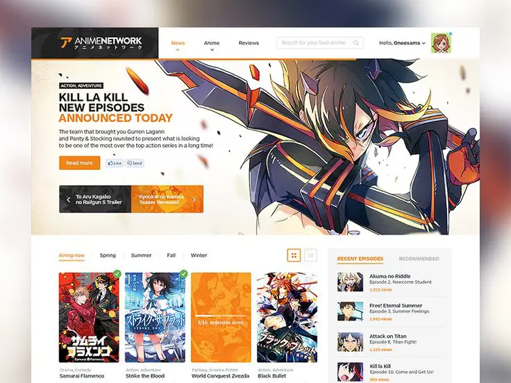 Website berita anime