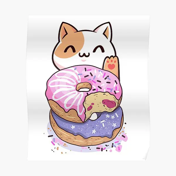 Berbagai macam desain donat dengan tema anime yang berbeda-beda