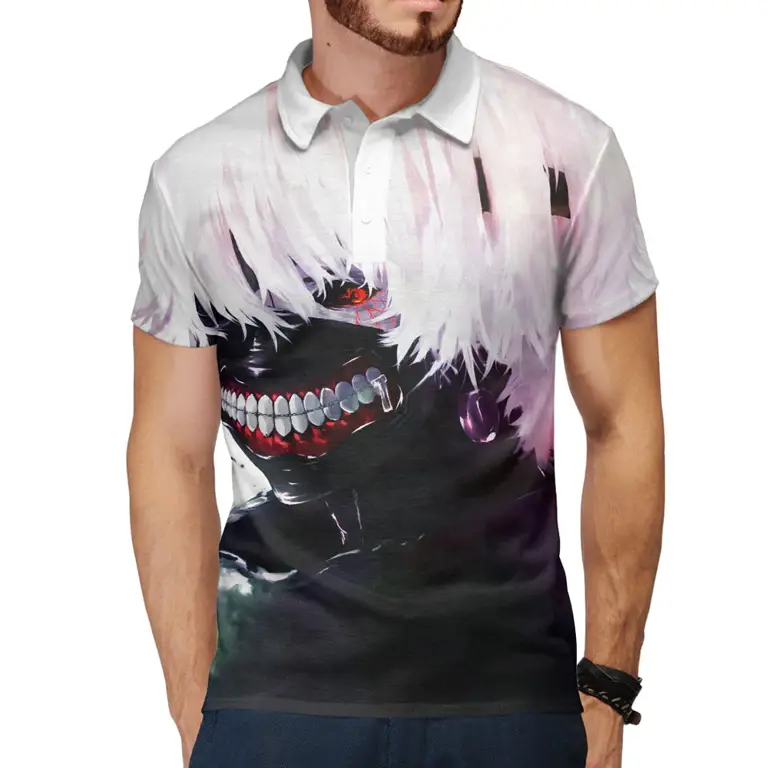 Berbagai desain kaos polos anime yang keren dan stylish